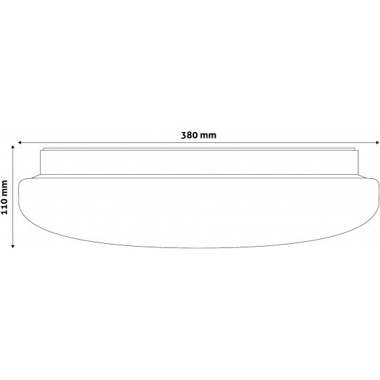 Avide LED Μοντέρνα Πλαφονιέρα Οροφής Τετράγωνο type Desdemona 24W 4000K