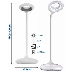 Avide LED Φωτιστικό Γραφείου Minimal Άσπρο 4W Avide LED Φωτιστικό Γραφείου Minimal Άσπρο 4W