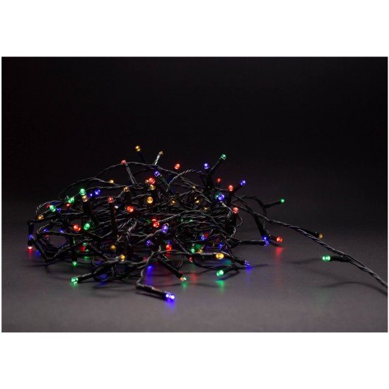 Entac Χριστουγεννιάτικα Λαμπάκια IP44 180 LED Πολύχρωμα 14m