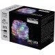 Entac Χριστουγεννιάτικα IP44 200 Επικαλυμμένες PVC Ψείρες LED Πολύχρωμα 20m