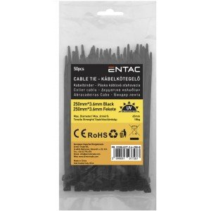 Entac Δεματικά ECT-3.6-250-B Μαύρο