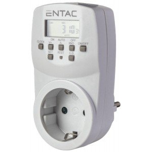 Entac Ψηφιακός Χρονοδιακόπτης 7 Μέρες 128 Προγράμματα