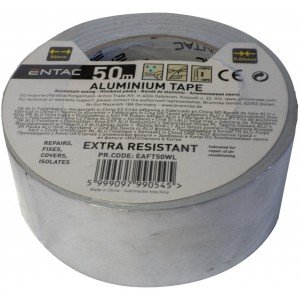 Entac Ταινία Αυτοκόλλητη Αλουμινίου 0.04x50mm 50m Entac Ταινία Αυτοκόλλητη Αλουμινίου 0.04x50mm 50m