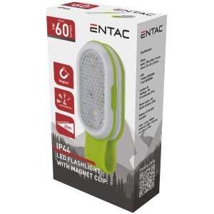 Entac Φακός με Μαγνήτη και Κλιπ, περιλ. 2*CR1220 Entac Φακός με Μαγνήτη και Κλιπ, περιλ. 2*CR1220
