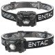 Entac Φακός Κεφαλής 5W Με Αισθητήρα Κίνησης XPE + Κόκκινο Φως - Μαύρο