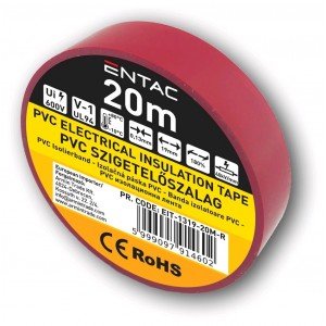 Entac Μονωτική 0.13x19mm Κόκκινο 20m Entac Μονωτική 0.13x19mm Κόκκινο 20m
