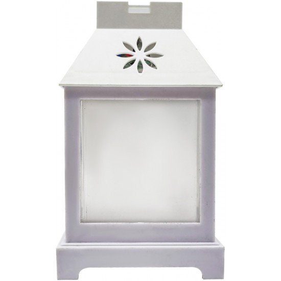 Entac LED Mini Χάλκινο Φανάρι Λευκό 12cm