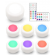 Entac Mini Φορητό Φωτάκι Νυκτός 0,45W RGB RC 6τμχ/σετ