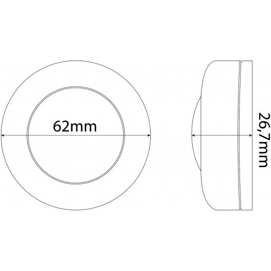 Entac Mini Φορητό Φωτάκι Νυκτός 0,45W RGB RC 6τμχ/σετ