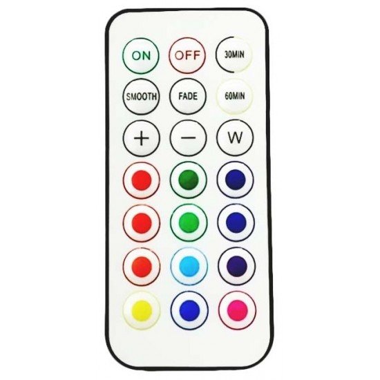 Entac Mini Φορητό Φωτάκι Νυκτός 0,45W RGB RC 6τμχ/σετ