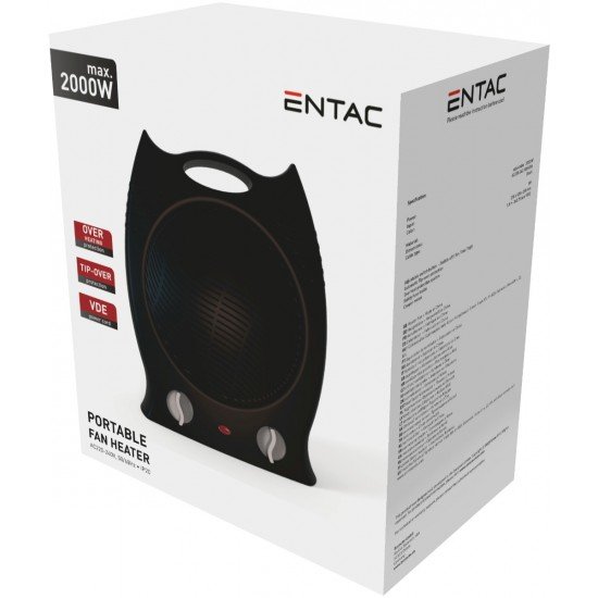 Entac Αερόθερμο Δαπέδου 2000W Μαύρο
