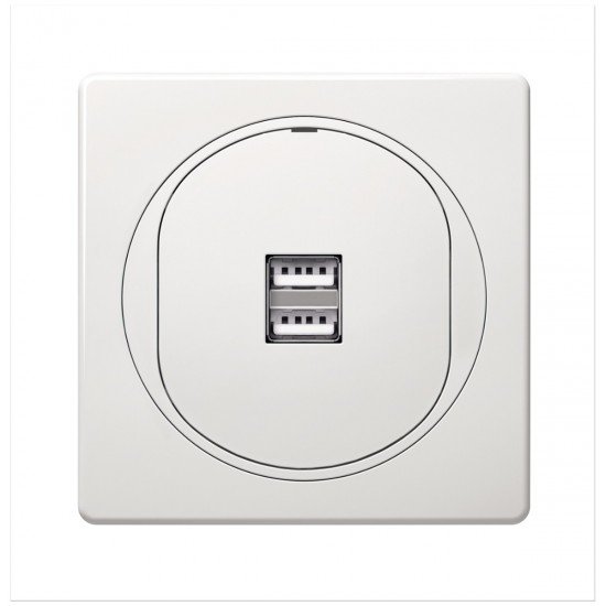 EON 2xUSB charger 2,1A 5V, white