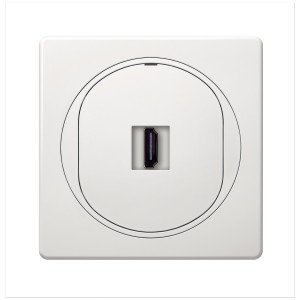 EON HDMI/HDMI socket Keystone, white