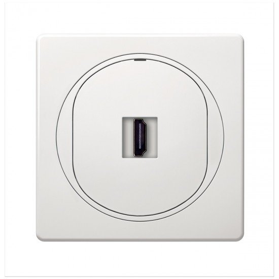 EON HDMI/HDMI socket Keystone, white