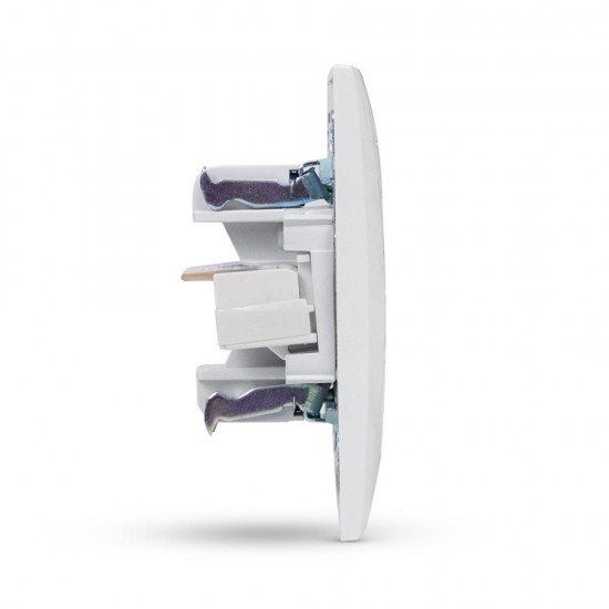 Entac Arnold Recessed wall LAN socket Cat5 White