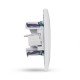 Entac Arnold Recessed wall LAN socket Cat5 White