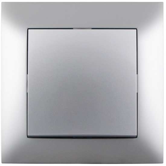 Entac 101 Arnold Recessed wall switch single-pole Silver