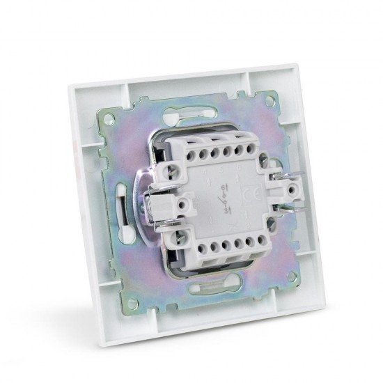 Entac 101 Arnold Recessed wall switch single-pole White