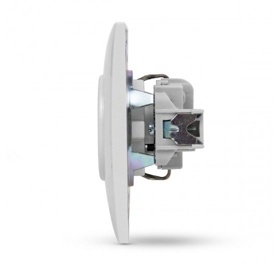 Entac Arnold Recessed wall socket earthed White