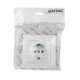 Entac Arnold Recessed wall socket earthed White