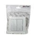 Entac 106+6 Arnold Recessed alternative switch White