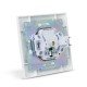 Entac Arnold Recessed wall TV socket End type White