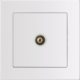 Entac Arnold Recessed wall TV socket End type White