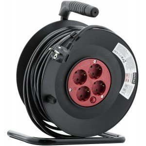 Entac Socket Cable Reel 4 Sockets 50m Entac Socket Cable Reel 4 Sockets 50m