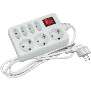 Entac Πολύπριζο 7 Θέσεων με Διακόπτη 3x16A 4x2.5A 3G1.5 1.5m Entac Πολύπριζο 7 Θέσεων με Διακόπτη 3x16A 4x2.5A 3G1.5 1.5m