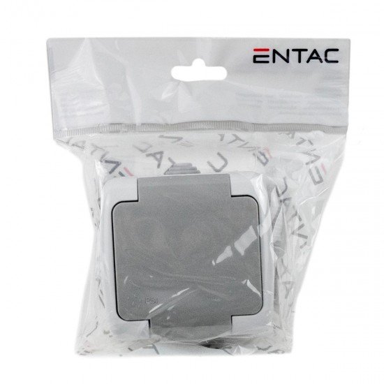 Entac Stephan surface mounted wall socket earthed IP54