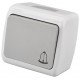 Entac Stephan surface mounted doorbell switch IP54