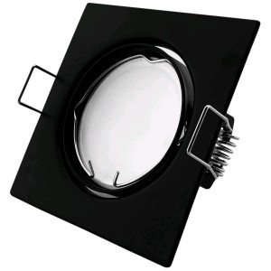 Avide GU10 Πλαίσιο Τετράγωνο Σαγρέ Μαύρο Avide GU10 Πλαίσιο Τετράγωνο Σαγρέ Μαύρο