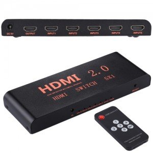 HDMI Switch Metal 5 In / 1 Out 4K x 2K Remote HDMI Switch Metal 5 In / 1 Out 4K x 2K Remote