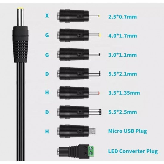 Τροφοδοτικό  41W Switching με 8 κεφαλές