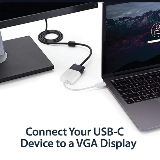 Μετατροπέας Type-C σε VGA Μεταλικός