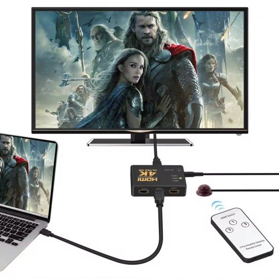 HDMI Switch 3 In / 1 Out 4K x 2K Remote