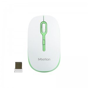 Meetion MT-R547 2.4G Ασύρματο Ποντίκι / Άσπρο + Πράσινο Meetion MT-R547 2.4G Ασύρματο Ποντίκι / Άσπρο + Πράσινο