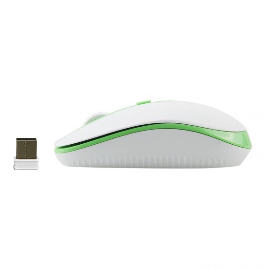 Meetion MT-R547 2.4G Ασύρματο Ποντίκι / Άσπρο + Πράσινο