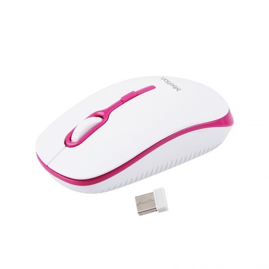 Meetion MT-R547 2.4G Ασύρματο Ποντίκι / Άσπρο + Κόκκινο