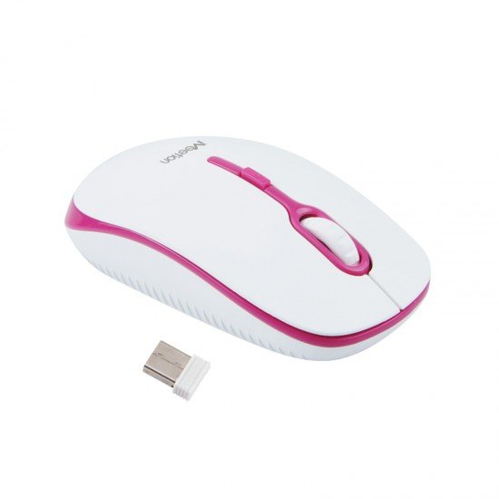 Meetion MT-R547 2.4G Ασύρματο Ποντίκι / Άσπρο + Κόκκινο