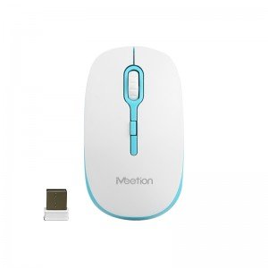 Meetion MT-R547 2.4G Ασύρματο Ποντίκι / Άσπρο + Μπλέ Meetion MT-R547 2.4G Ασύρματο Ποντίκι / Άσπρο + Μπλέ