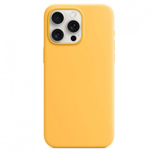 Θήκη XO-K10B iPhone15 Pro Max 6.7" liquid σιλικόνης Κίτρινο