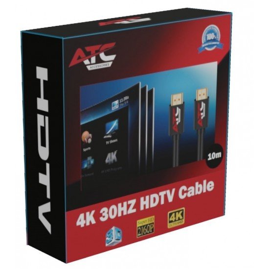 ATC Cable HDMI 2.0V Premium 10m 4K 30HZ