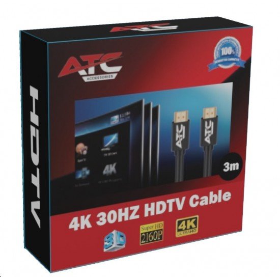 ATC Cable HDMI 2.0V Premium 3m 4K 30HZ