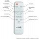 Avide LED Μοντέρνα Πλαφονιέρα Οροφής Pandora-CCT (Αλουμίνιο) 80W με Τηλεχειριστήριο