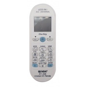 Τηλεχειριστήριο Κλιματισμού Universal Aircool KT-E08 6000in1 Τηλεχειριστήριο Κλιματισμού Universal Aircool KT-E08 6000in1