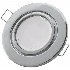 Avide GU10 Πλαίσιο Στρογγυλό Σαγρέ Χρώμιο Avide GU10 Πλαίσιο Στρογγυλό Σαγρέ Χρώμιο