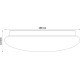 Avide LED Μοντέρνα Πλαφονιέρα Οροφής Stella (Starry) 24W 380*110.0mm Λευκό 4000K