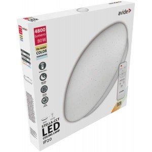 Avide LED Μοντέρνα Πλαφονιέρα Οροφής Stella-CCT 80W (40+40) με Τηλεχειριστήριο Avide LED Μοντέρνα Πλαφονιέρα Οροφής Stella-CCT 80W (40+40) με Τηλεχειριστήριο