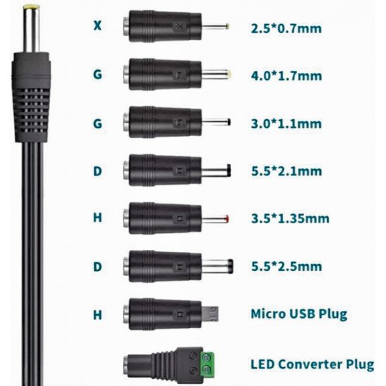 Τροφοδοτικό  41W Switching με 8 κεφαλές